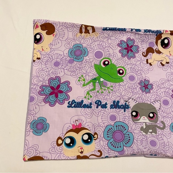 Littlest Pet Shop Purple Pillowcase Homemade 21” x 12.5” Pillow Case LPS - Picture 2 of 16